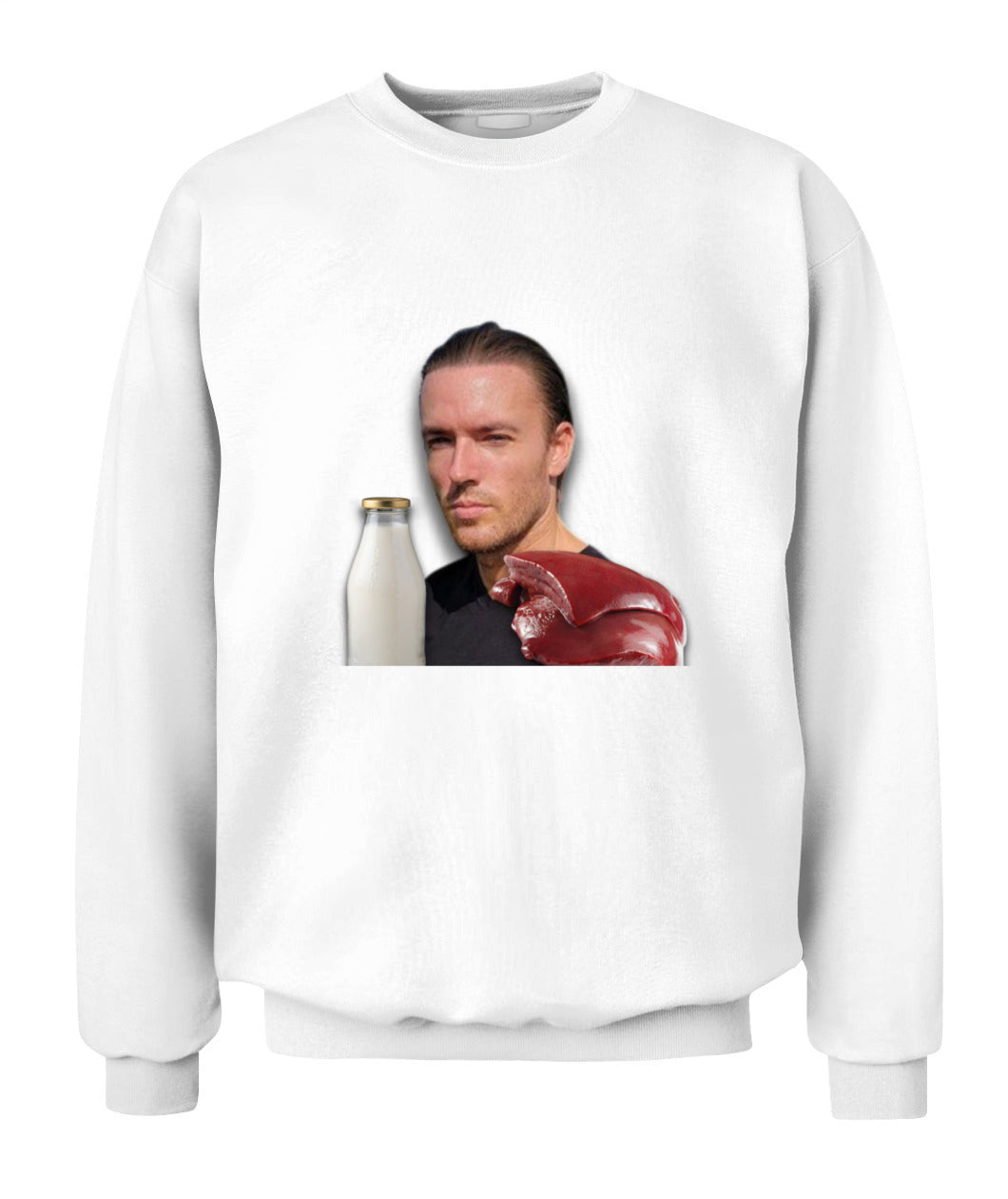 Goatis Raw Meat | Sweatshirt ND Shirts White S