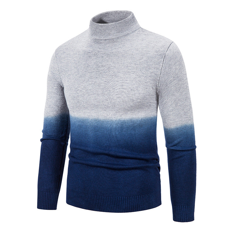Mens Mid-Neck Thermal Gradient Sweater